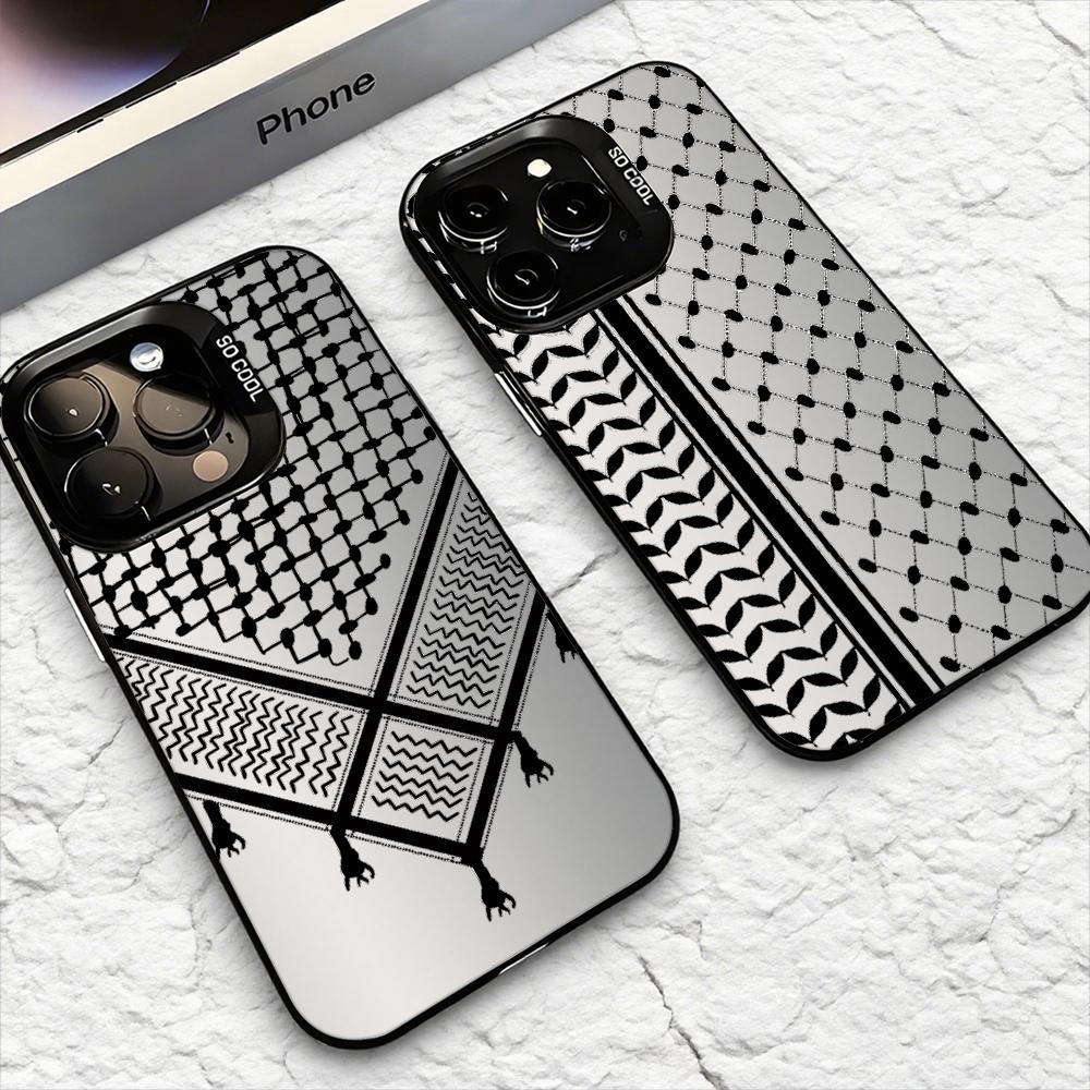 Apple Iphone 15 - ケフィエ・パレスチナ柄 iPhoneケース iPhone 17 16 15