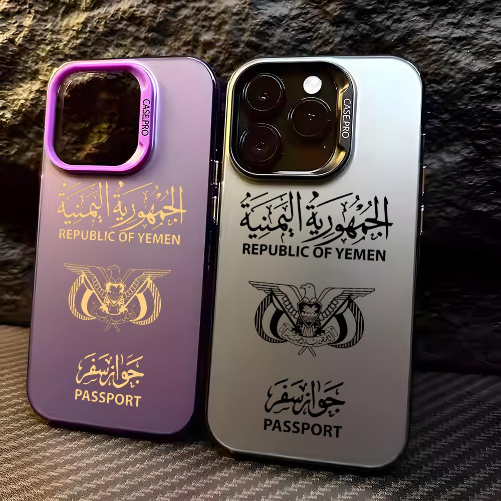 Apple Iphone 15 - Y-Yemenパスポート風iPhoneケース iPhone 17 16 15 14
