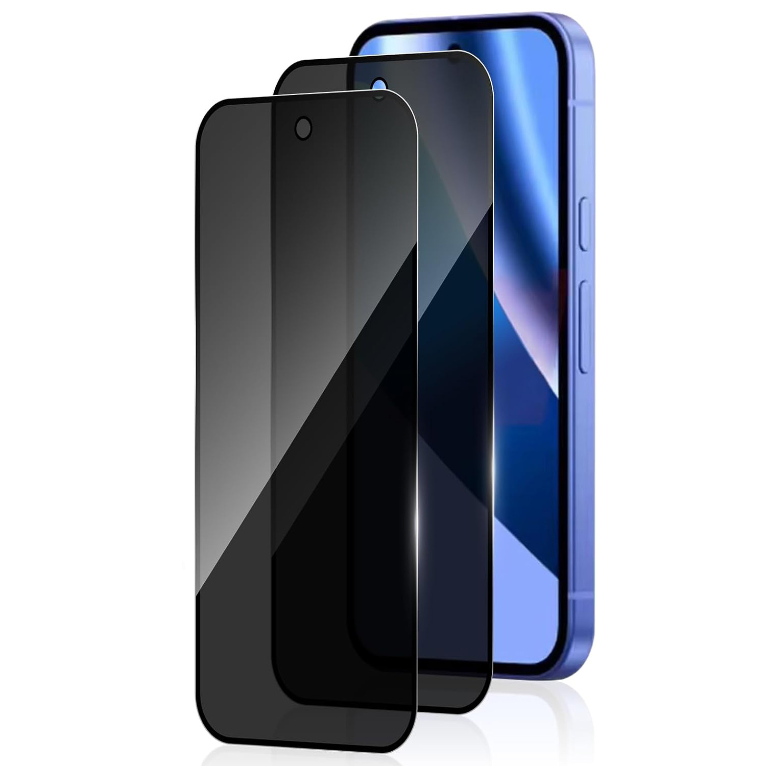 Privacy Filter 2Pack - [2パック][指紋認証対応] プライバシーフィルター強化ガラスフィルムアンチスパイシールドスクリーンプロテクター Google Pixel 10a用