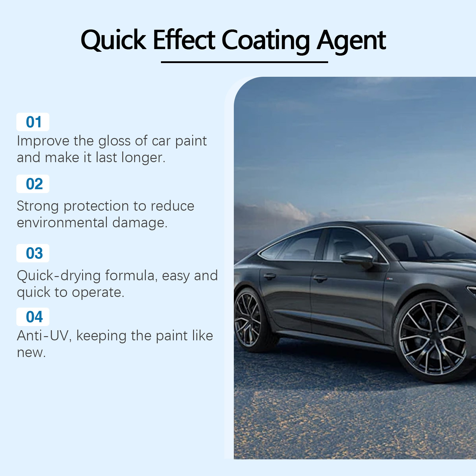 車用セラミックコーティングスプレー クイックナノ疎水性ペイン - Nano Liquid Coating のレビューと価格