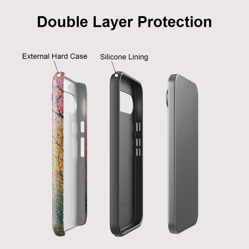 Fcicicase カラフルなツリーボートプリント電話ケース - Google Pixel 8A のレビューと価格