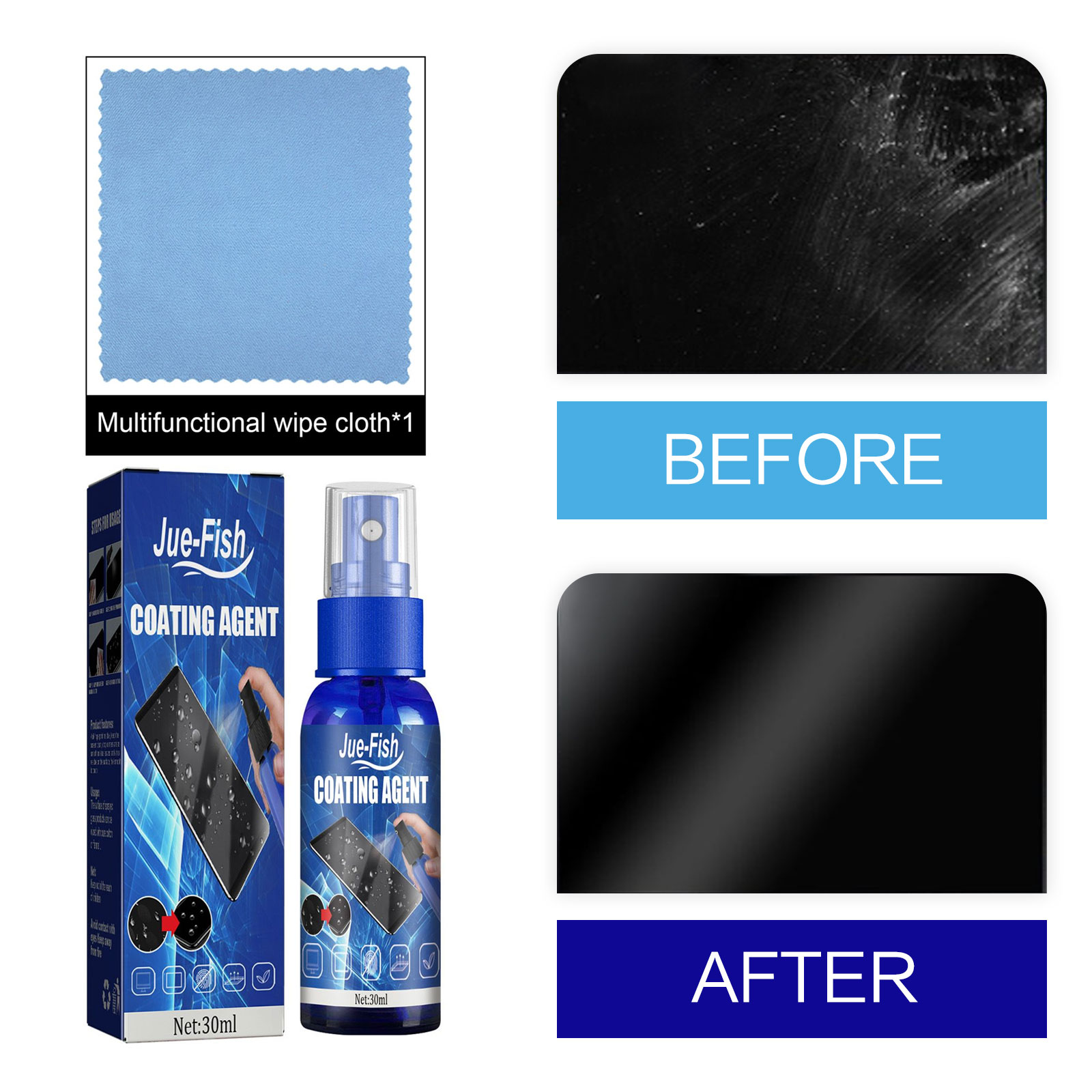 液体スクリーンプロテクタースプレー疎水性コーティングアンチス - Oleophobic Coating Spray のレビューと価格