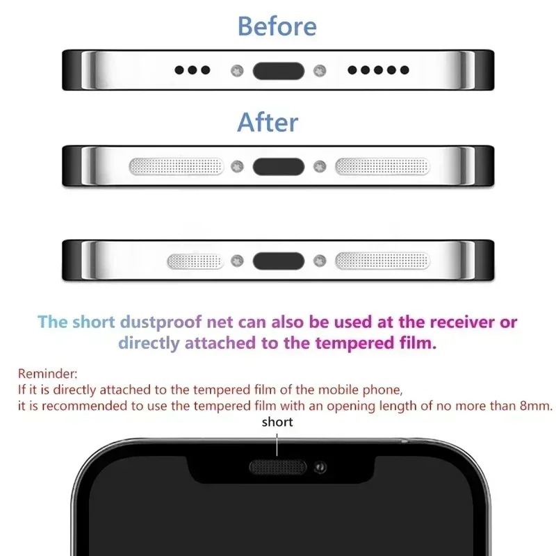 13枚入り 携帯電話 防塵ネット ステッカー 充電口 ダスト - Dust Removal Sticker のレビューと価格
