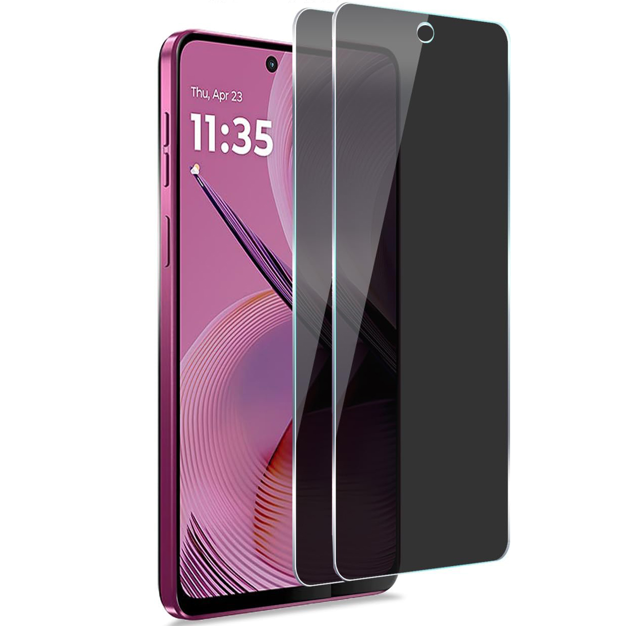 [2 パック] Moto G 5G 2025 プライバシーフ - Privacy Filter 2Pack のレビューと価格
