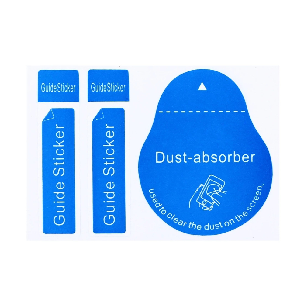 強化ガラススクリーンクリーナーガイドステッカー 携帯電話用ダ - Dust Removal Sticker のレビューと価格