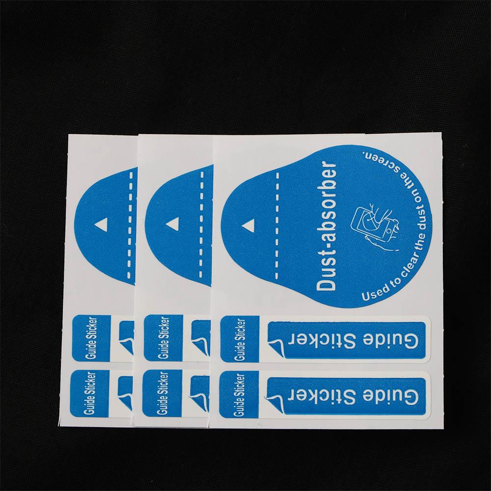 強化ガラススクリーンクリーナーガイドステッカー 携帯電話用ダ - Dust Removal Sticker のレビューと価格