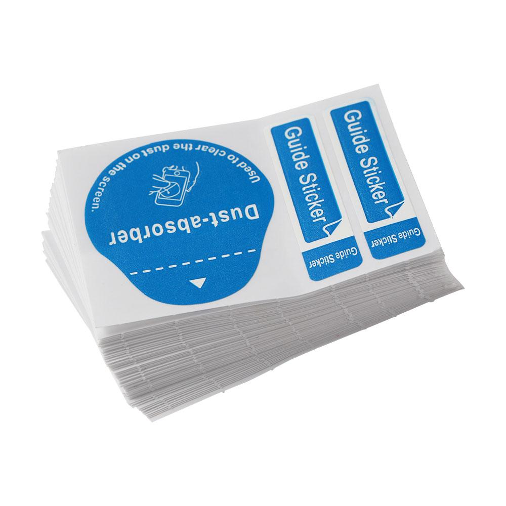 強化ガラススクリーンクリーナーガイドステッカー 携帯電話用ダ - Dust Removal Sticker のレビューと価格